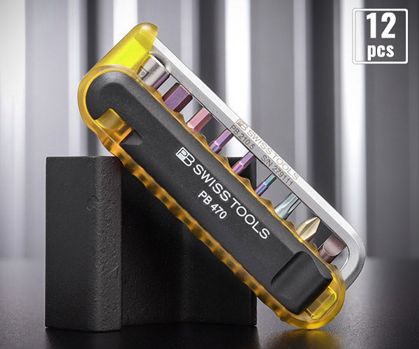 日本正規品 PBスイスツールズ バイクツールセット (9本組) イエロー タイヤレバー付 (470.YELLOWCN) (7610733242122)
