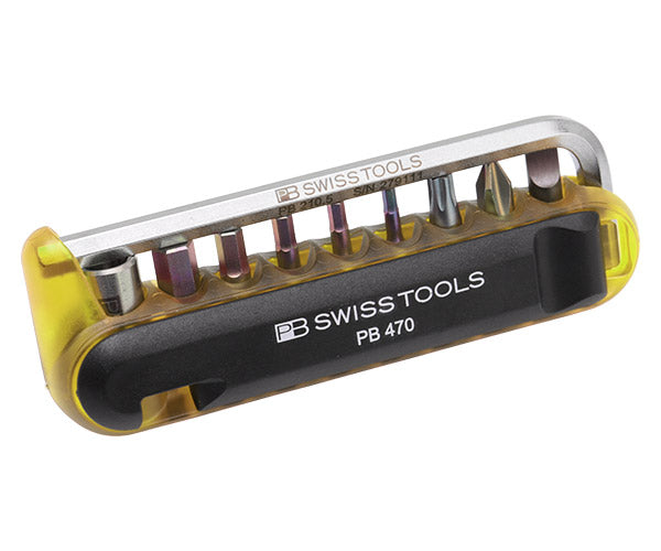 日本正規品 PBスイスツールズ バイクツールセット (9本組) イエロー タイヤレバー付 (470.YELLOWCN) (7610733242122)