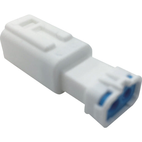 TRUSCO 防水コネクタ ソケットハウジング 2芯 中継用(10個入) 被覆外径φ2.2~2.8 白 PCE01A502N002 トラスコ