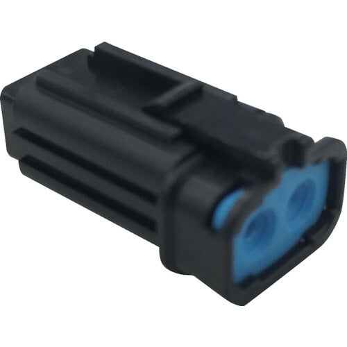 TRUSCO 防水コネクタ ソケットハウジング 2芯 中継・基板用(10個入) 被覆外径φ2.2~2.8 黒 PCE01A602B002 トラスコ