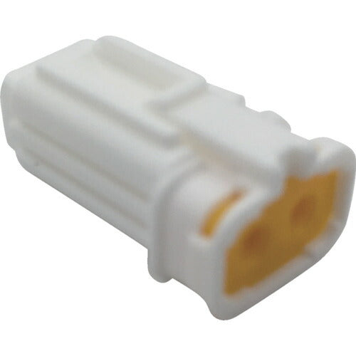 TRUSCO 防水コネクタ ソケットハウジング 2芯 中継・基板用(10個入) 被覆外径φ1.7~2.3 白 PCE01A602N001 トラスコ