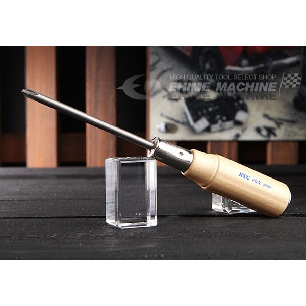 KTC 木柄ドライバークロス貫通タイプ pd-2【エヒメマシン】