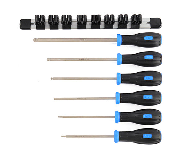 TONE パワーグリップボールポイントドライバーセット (PGBPD600)(4953488391343) トネ