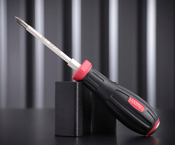 TONE パワーグリップドライバー(貫通) (+)No.1 (PGPD-001)(4953488306576) トネ