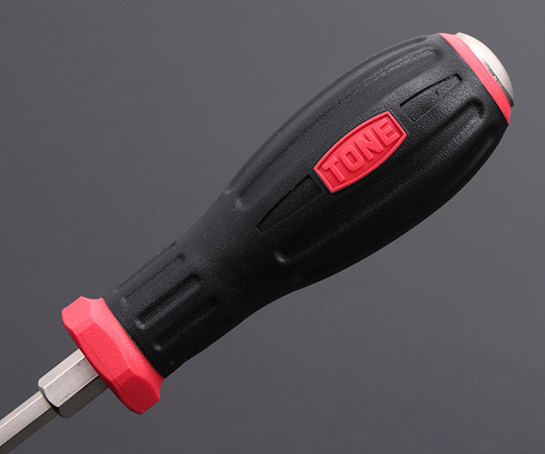 TONE パワーグリップドライバー(貫通) (+)No.1 (PGPD-001)(4953488306576) トネ