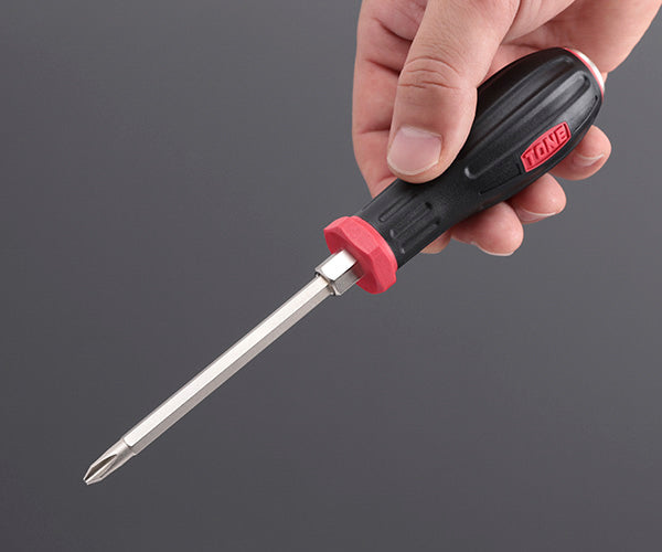 TONE パワーグリップドライバー(貫通) (+)No.2 (PGPD-002)(4953488306583) トネ