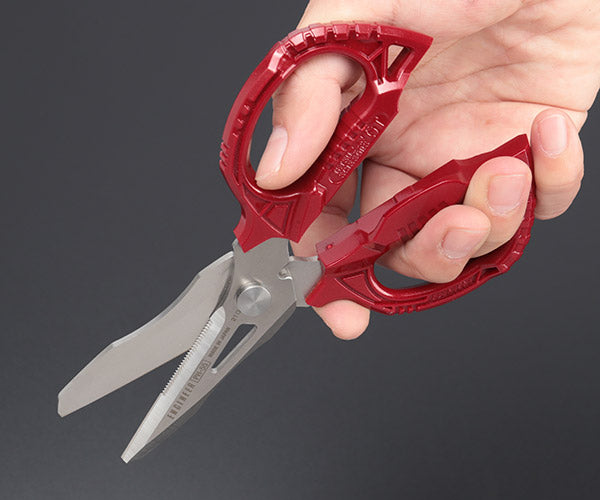 ENGINEER 鉄腕ハサミGTギガレッド PH-55GCR エンジニア 万能ハサミ ステンレスハサミ