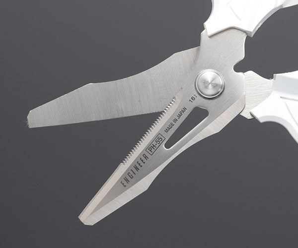 ENGINEER 鉄腕ハサミGTギガホワイトPH-55GCW エンジニア 万能ハサミ ステンレスハサミ