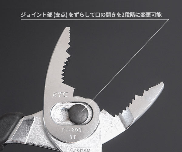 KTC コンビネーションプライヤー ソフトグリップ 切断能力φ2.6 全長200mm (PJ-200)(4989433505565) 京都機械工具