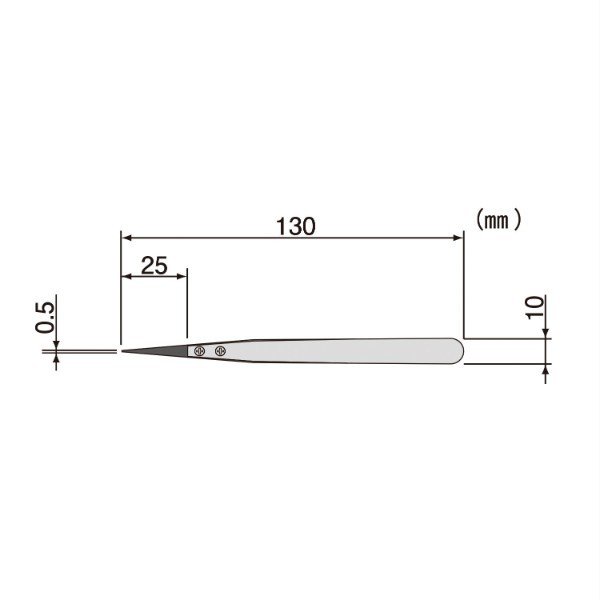 エンジニア ESDピンセット 標準タイプ (PTZ-41) (4989833036935) ENGINEER