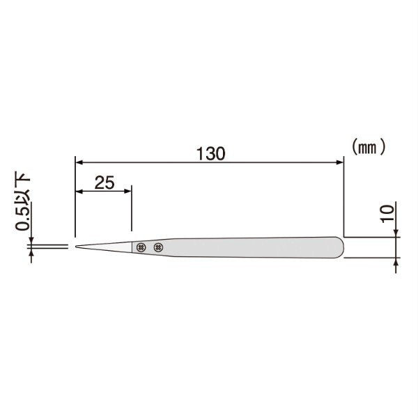 エンジニア セラミックピンセット (PTZ-51) (4989833037017) ENGINEER