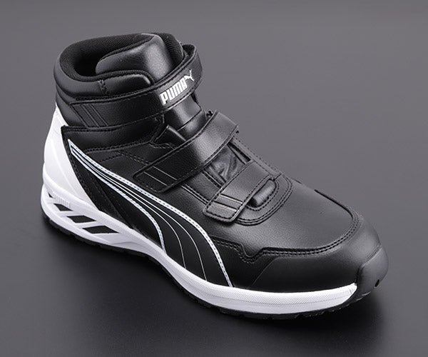【PBドライバー 特典付き】PUMA RIDER 2.0 BLACK MID ライダー 2.0・ブラック・ミッド No.63.352.0 25.5cm プーマ 安全靴 おしゃれ かっこいい 作業靴 スニーカー