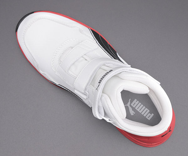 PUMA RIDER 2.0 WHITE MID ライダー 2.0・ホワイト・ミッド No.63.353.0 26.0cm プーマ 安全靴 おしゃれ かっこいい 作業靴 スニーカー
