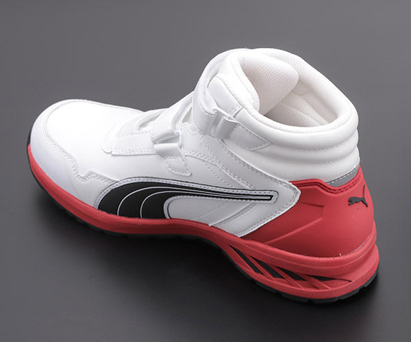 PUMA RIDER 2.0 WHITE MID ライダー 2.0・ホワイト・ミッド No.63.353.0 28.0cm プーマ 安全靴 おしゃれ かっこいい 作業靴 スニーカー