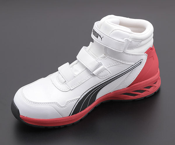 PUMA RIDER 2.0 WHITE MID ライダー 2.0・ホワイト・ミッド No.63.353.0 28.0cm プーマ 安全靴 おしゃれ かっこいい 作業靴 スニーカー