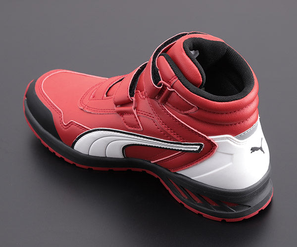 PUMA RIDER 2.0 RED MID ライダー 2.0・レッド・ミッド No.63.354.0 25.0cm プーマ 安全靴 おしゃれ かっこいい 作業靴 スニーカー