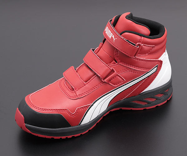 PUMA RIDER 2.0 RED MID ライダー 2.0・レッド・ミッド No.63.354.0 25.0cm プーマ 安全靴 おしゃれ かっこいい 作業靴 スニーカー