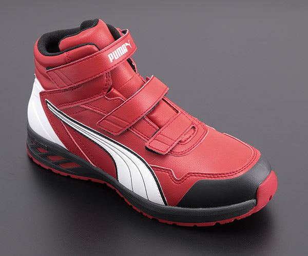 PUMA RIDER 2.0 RED MID ライダー 2.0・レッド・ミッド No.63.354.0 26.5cm プーマ 安全靴 おしゃれ かっこいい 作業靴 スニーカー