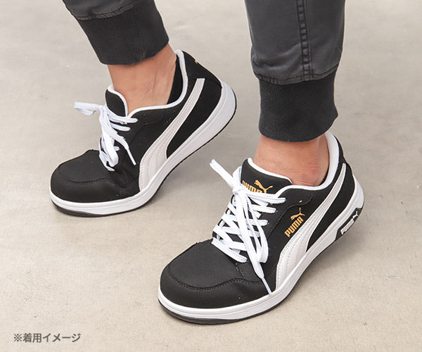 プーマ ヘリテイジ エアツイスト 2.0 ロー ブラック No.64.215.0 Heritage AIRTWIST 2.0 LOW PUMA 安全靴 おしゃれ かっこいい 作業靴 スニーカー 黒
