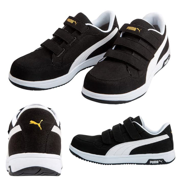 プーマ ヘリテイジ ベルトタイプ エアツイスト2.0・ロー・フック&ループ Airtwist 2.0 Low H&L PUMA 安全靴 おしゃれ かっこいい 作業靴 スニーカー puma 安全作業靴 軽量 先芯 静電 衝撃吸収 レディース メンズ