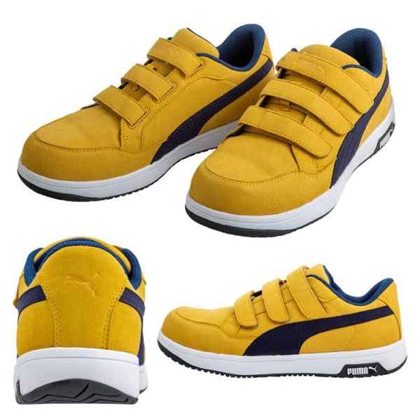 プーマ ヘリテイジ ベルトタイプ エアツイスト2.0・ロー・フック&ループ Airtwist 2.0 Low H&L PUMA 安全靴 おしゃれ かっこいい 作業靴 スニーカー puma 安全作業靴 軽量 先芯 静電 衝撃吸収 レディース メンズ