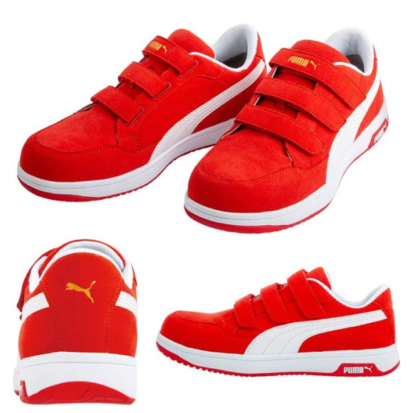プーマ ヘリテイジ ベルトタイプ エアツイスト2.0・ロー・フック&ループ Airtwist 2.0 Low H&L PUMA 安全靴 おしゃれ かっこいい 作業靴 スニーカー puma 安全作業靴 軽量 先芯 静電 衝撃吸収 レディース メンズ