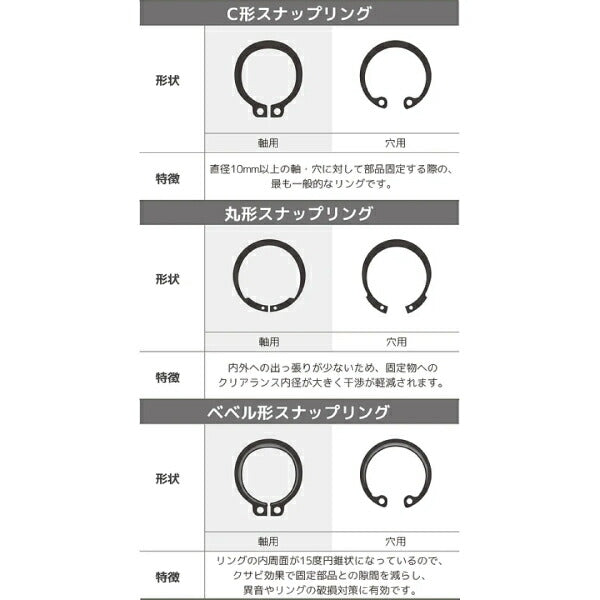 エンジニア スナップリングプライヤー 使用範囲19~60mm (PZ-17) (4989833039172) ENGINEER