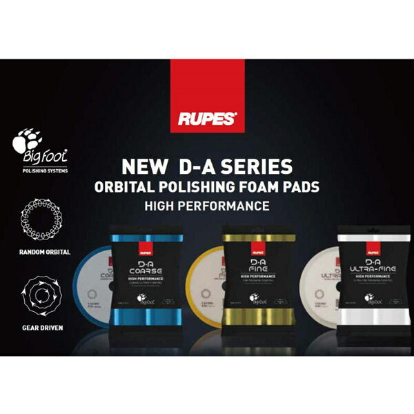 RUPES スポンジバフ イエロー FINE(細目)R-SB-100-F 直径100mm 9DA100M ルぺス 自動車 研磨 磨き