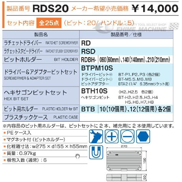 トネのラチェットドライバーセットの画像6