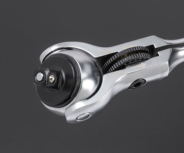 TONE ショートスイベルラチェットハンドル(ホールドタイプ) 歯数144枚相当 差込角6.35mm 全長150mm (RH2VHS)(4953488317121) トネ