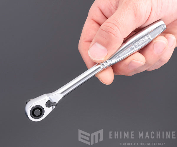 TONE コンパクトラチェットハンドル 差込角9.5mm (RH3CH)(4953488303896) トネ
