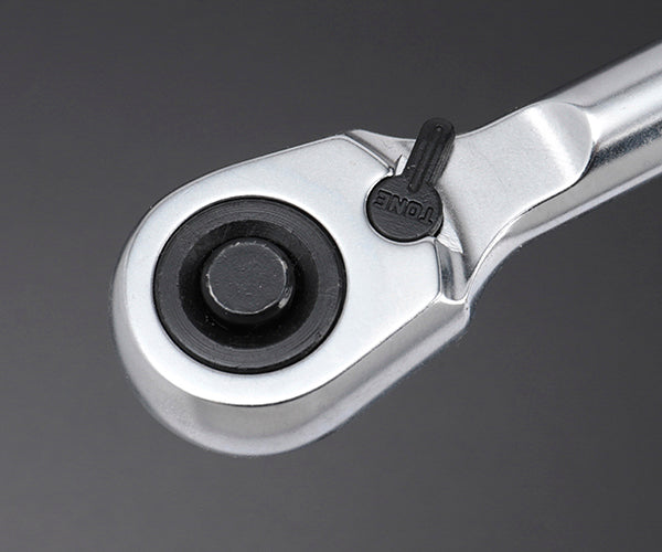 TONE ロングラチェットハンドル(中空・ホールドタイプ) 歯数72枚 差込角9.5mm 全長375mm (RH3HWL)(4953488404197) トネ