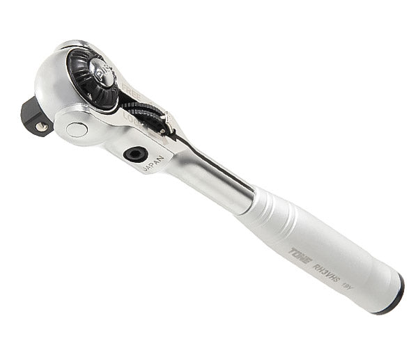 TONE ショートスイベルラチェットハンドル(ホールドタイプ) 歯数144枚相当 差込角9.5mm 全長170mm (RH3VHS)(4953488317138) トネ