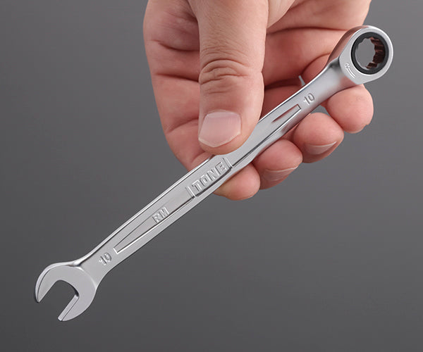 TONE コンビネーションラチェットレンチ ラチェットめがねレンチセット 3点セット (RM300)(4953488422641) トネ