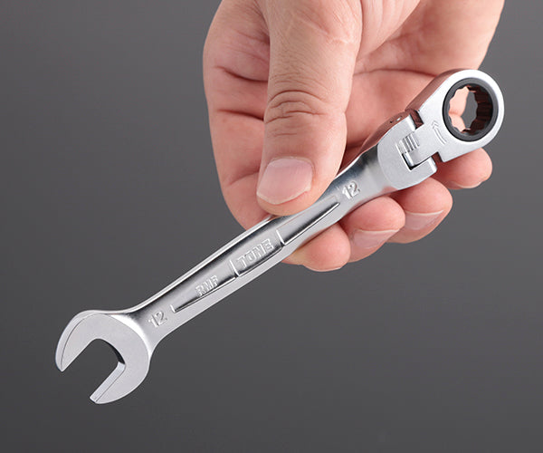 TONE コンビネーションラチェットレンチ 首振ラチェットめがねレンチセット 3点セット (RMF300)(4953488422665) トネ