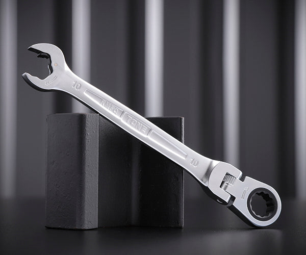 TONE 首振クイックラチェットめがねレンチ 10mm (RMFQ-10)(4953488299007) トネ