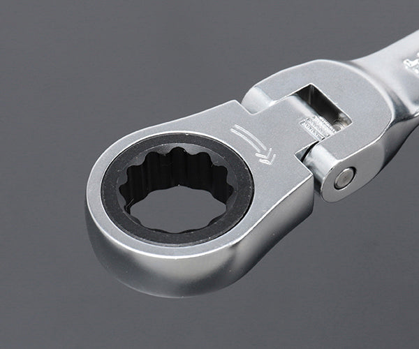 TONE コンビネーションラチェットレンチ 首振クイックラチェットめがねレンチセット 7点セット (RMFQ700)(4953488299267) トネ