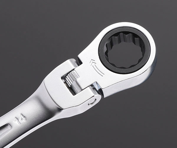 TONE 両首振ラチェットめがねレンチセット 2点セット (RMFW200)(4953488422696) トネ