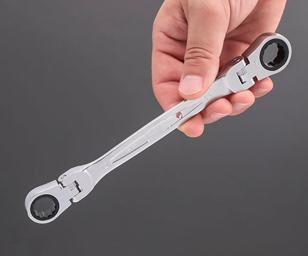 TONE 両首振ラチェットめがねレンチセット 2点セット (RMFW200)(4953488422696) トネ