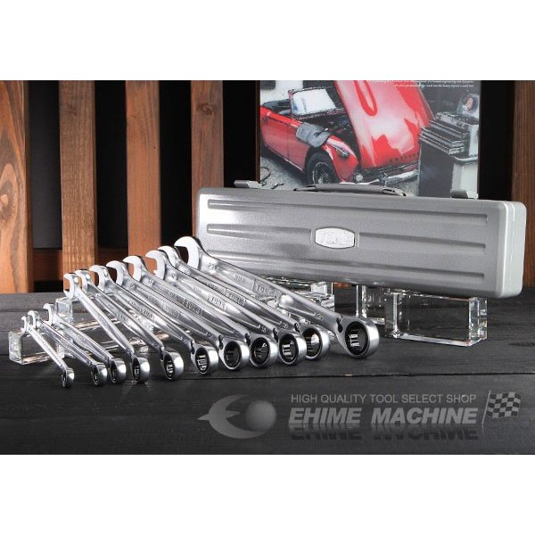 TONE 切替式ラチェットめがねレンチセット rmr110【エヒメマシン】