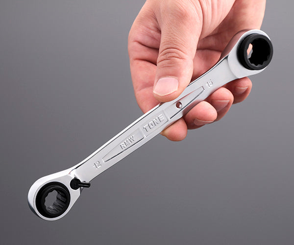 TONE 4ウェイラチェットめがねレンチセット 3pcs (RMW300)(4953488278101) トネ