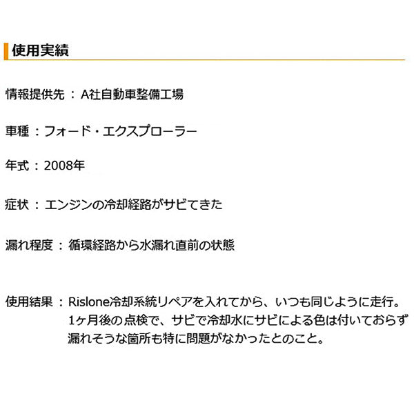 RISLONE 冷却系リペア 500ml  正規品 RP-31150