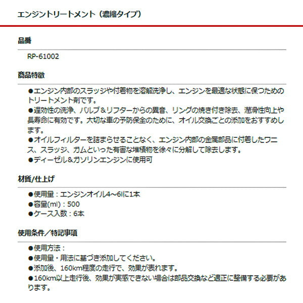 RISLONE エンジントリートメント(濃縮タイプ) RP-61002 リスローン