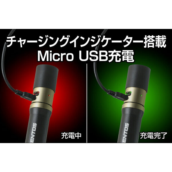 GENTOS 充電式LEDハンディライト レクシード RX-486PB ジェントス LED 明るい 防災 懐中電灯 充電式 作業灯