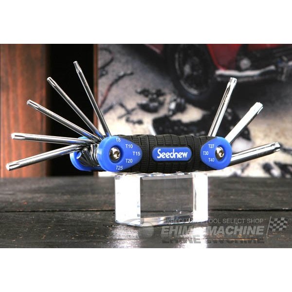 SEEDNEW シーズニュー 穴無しヘックスローブキーレンチセット S-TK8S