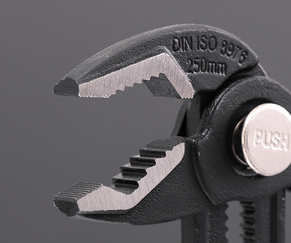 SEEDNEW S-WP250PA ウォータポンププライヤー 250mm プッシュアジャスター シーズニュー