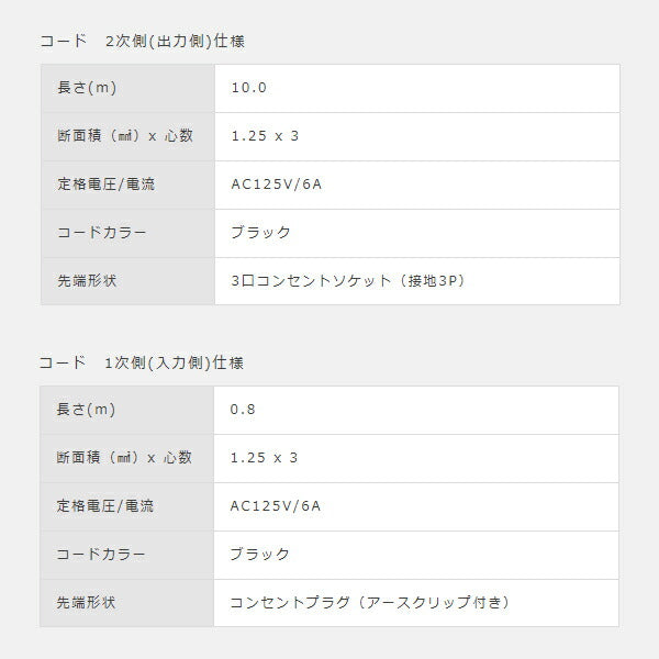 三協リール コードリール 小型 10m SCS-310B S-Series TRIENS