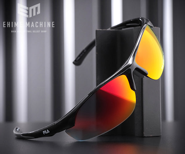 FILA サングラス ブラックレッド ブラックフレーム SF4004J-COL.10