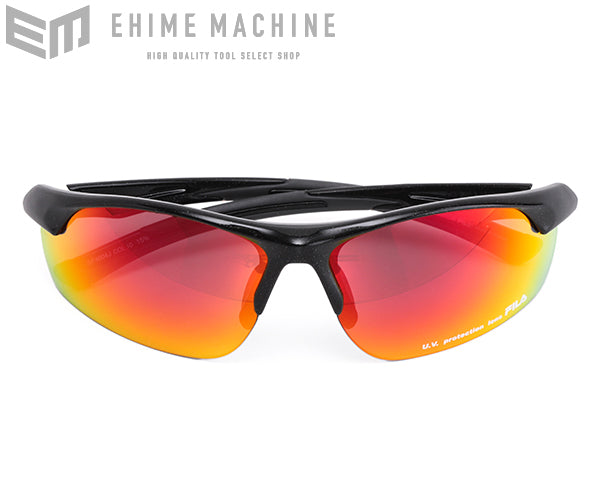 FILA サングラス ブラックレッド ブラックフレーム SF4004J-COL.10