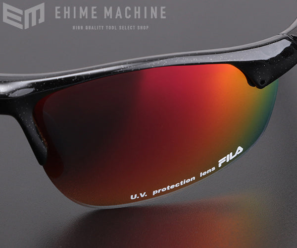 FILA サングラス ブラックレッド ブラックフレーム SF4004J-COL.10